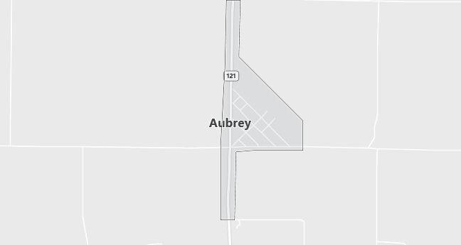 Map of Aubrey, AR