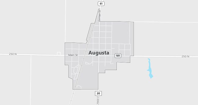 Map of Augusta, IL