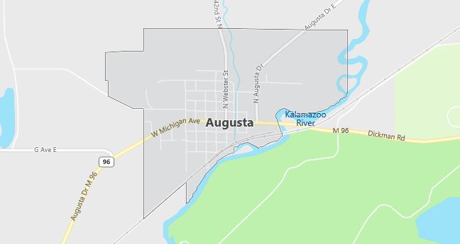 Map of Augusta, MI