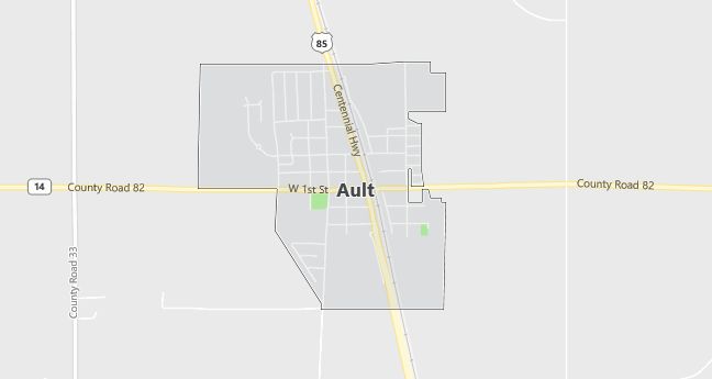 Map of Ault, CO