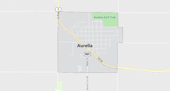 Map of Aurelia, IA