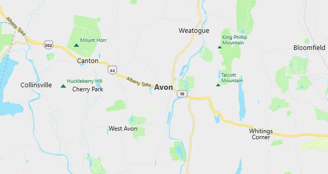 Map of Avon, CT