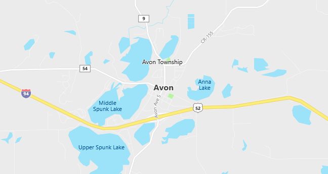 Map of Avon, MN