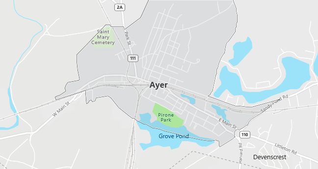 Map of Ayer, MA