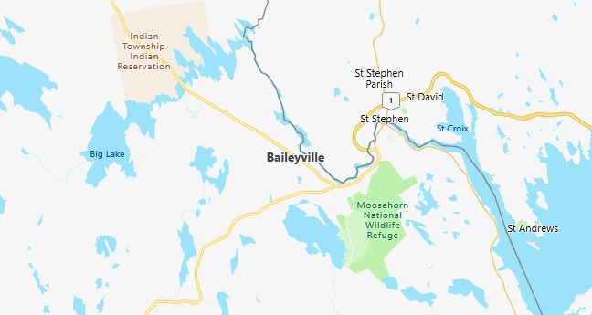 Map of Baileyville, ME