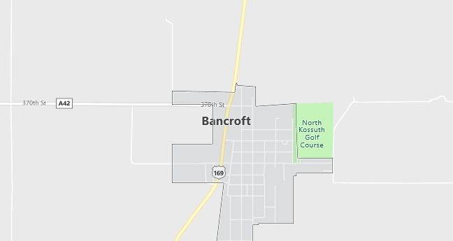 Map of Bancroft, IA