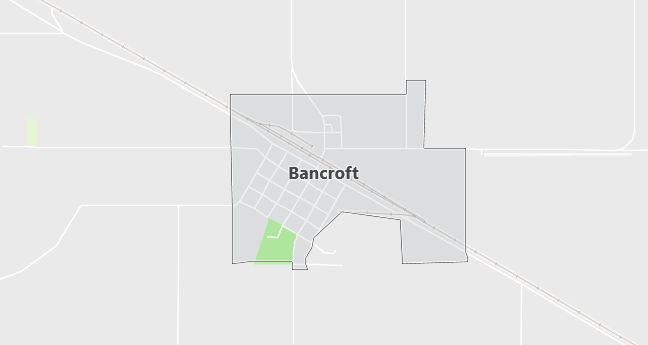 Map of Bancroft, ID