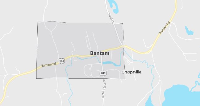 Map of Bantam, CT