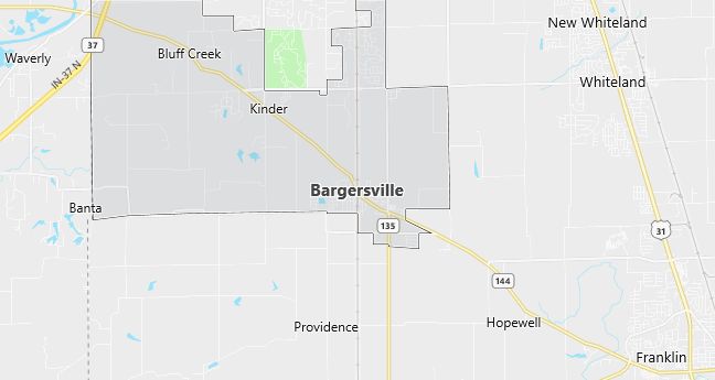 Map of Bargersville, IN