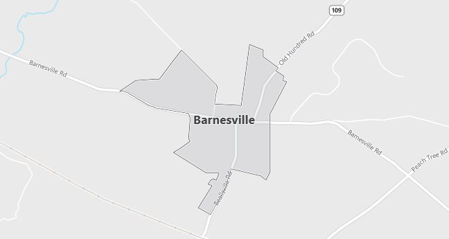 Map of Barnesville, MD