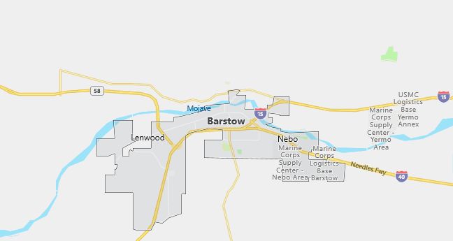 Map of Barstow, CA