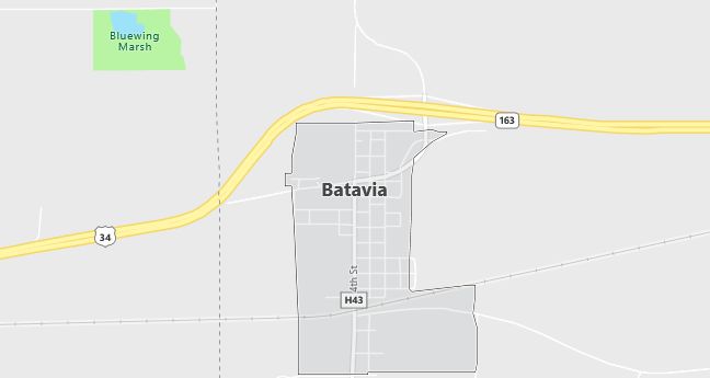 Map of Batavia, IA