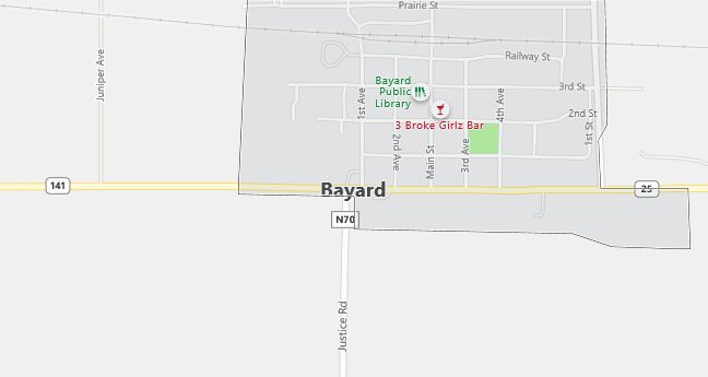 Map of Bayard, IA