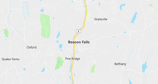 Map of Beacon Falls, CT