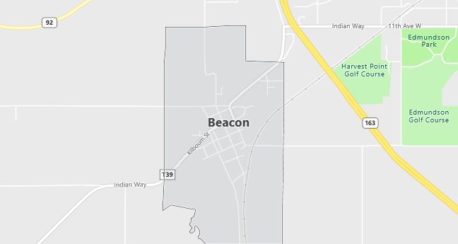 Map of Beacon, IA