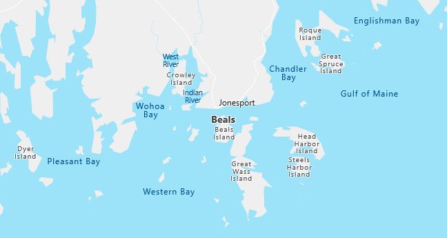 Map of Beals, ME