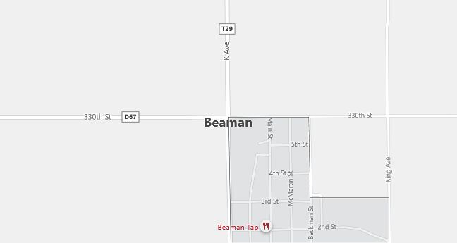 Map of Beaman, IA