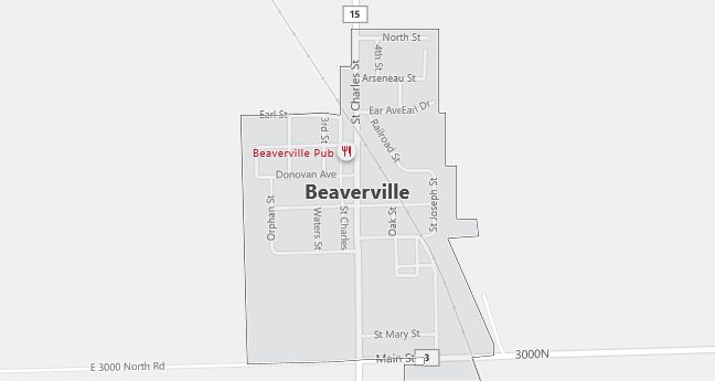 Map of Beaverville, IL