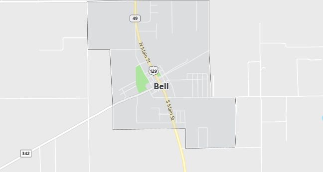 Map of Bell, FL