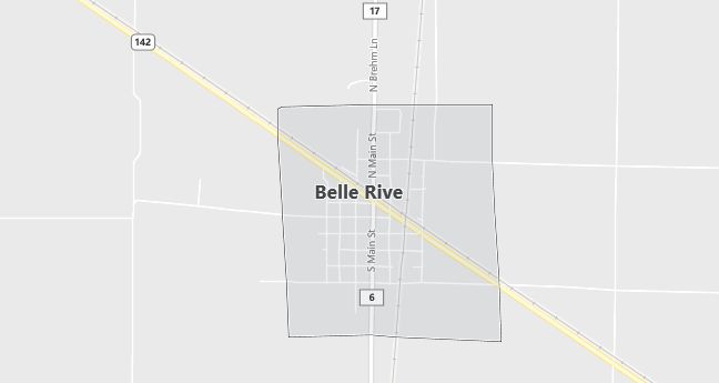 Map of Belle Rive, IL