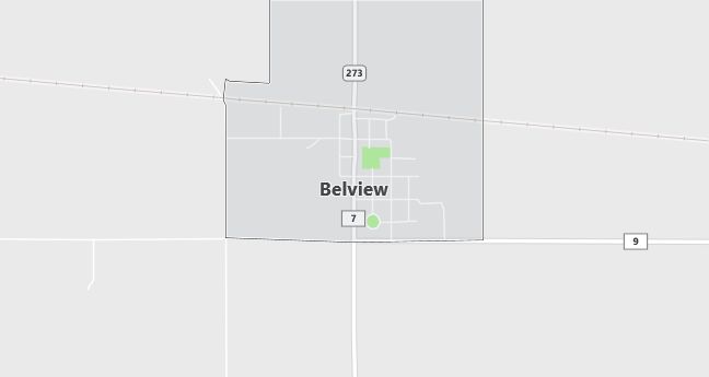 Map of Belview, MN