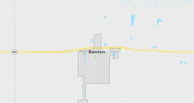 Map of Benton, KS