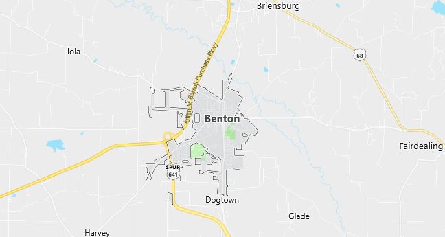 Map of Benton, KY