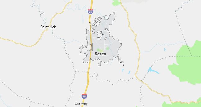 Map of Berea, KY