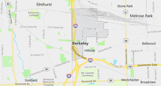 Map of Berkeley, IL