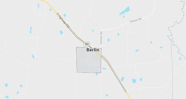 Map of Berlin, GA