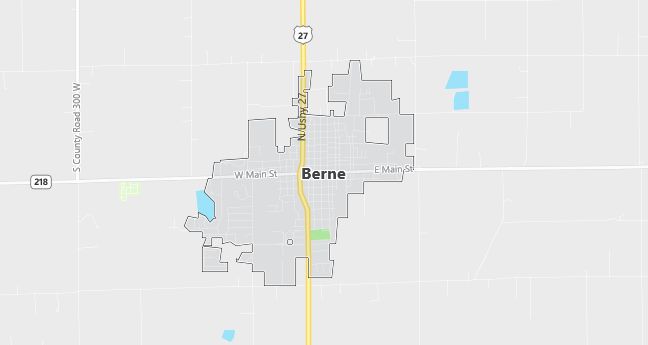 Map of Berne, IN