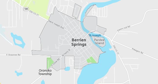 Map of Berrien Springs, MI