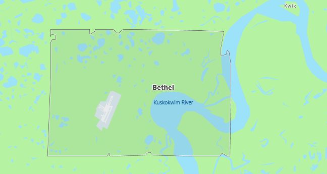 Map of Bethel, AK