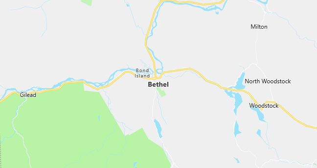 Map of Bethel, ME