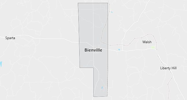 Map of Bienville, LA