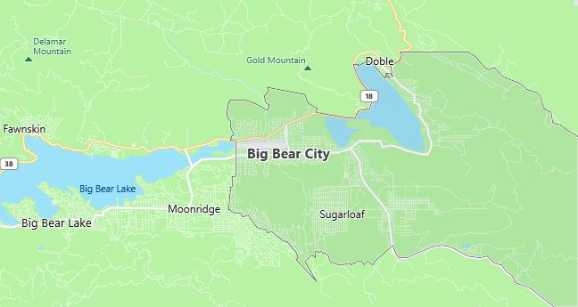 Map of Big Bear City, CA