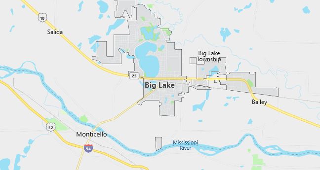 Map of Big Lake, MN