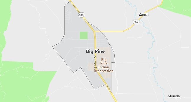 Map of Big Pine, CA