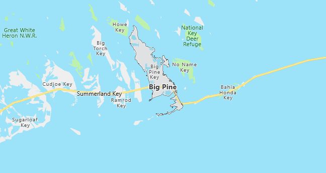 Map of Big Pine Key, FL