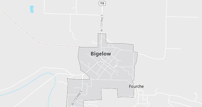 Map of Bigelow, AR