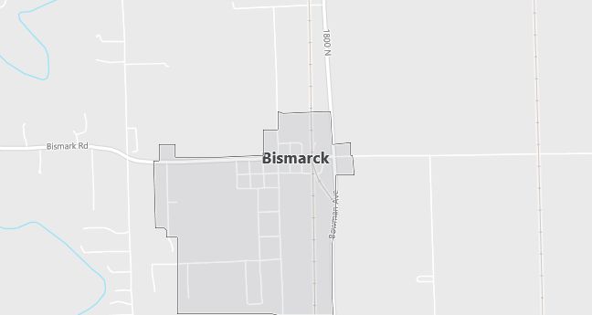 Map of Bismarck, IL