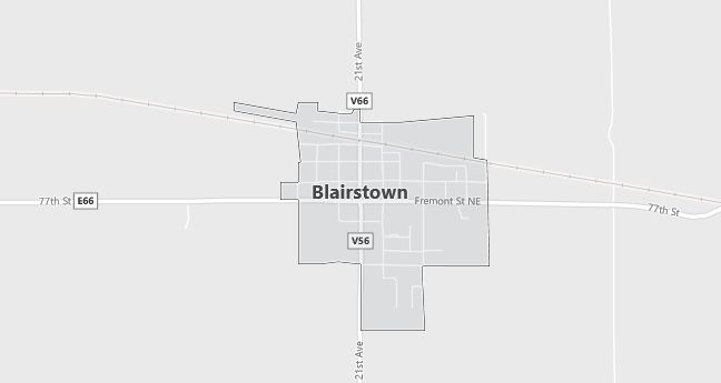 Map of Blairstown, IA