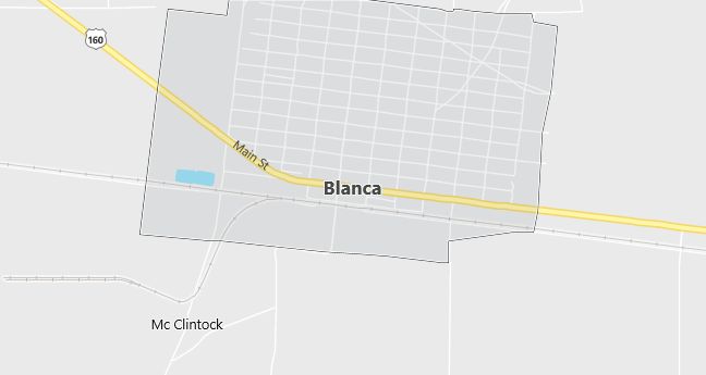 Map of Blanca, CO