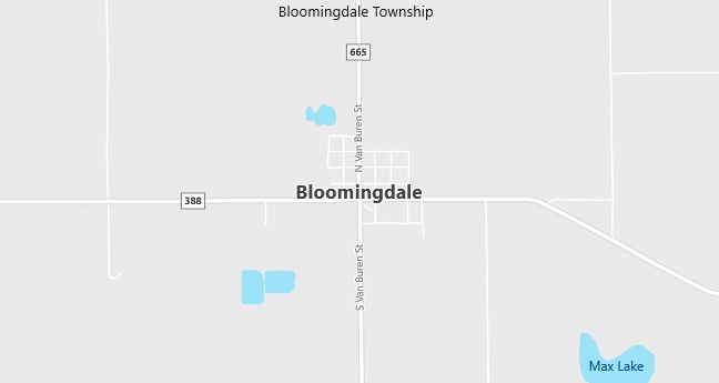 Map of Bloomingdale, MI