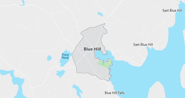 Map of Blue Hill, ME