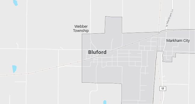 Map of Bluford, IL