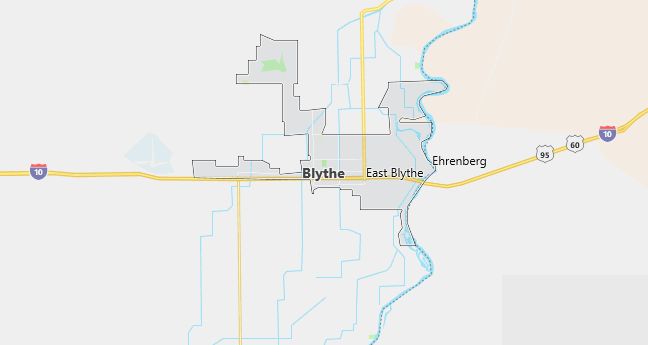 Map of Blythe, CA