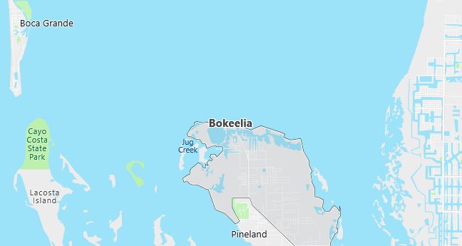 Map of Bokeelia, FL