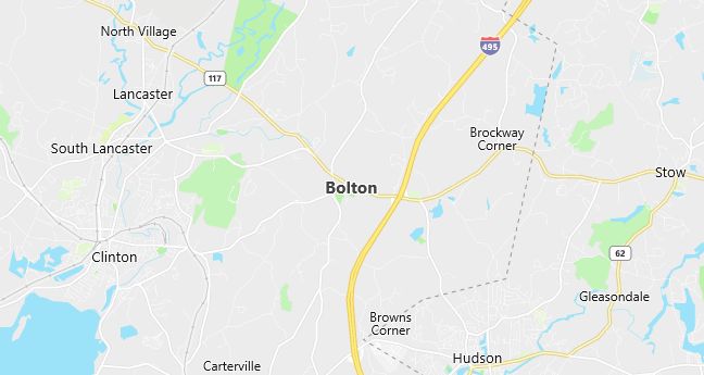 Map of Bolton, MA