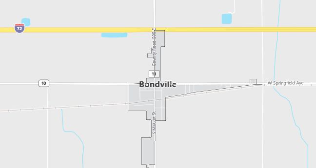 Map of Bondville, IL